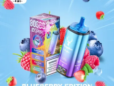 STAG BAR Vaper 4 Sabores en 1 Dispositivo 80000 Puffs Blueberry Edition
